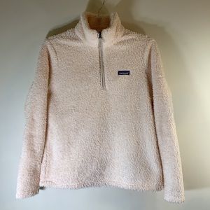 Patagonia Los Gatos Peachy Cream Quarter Zip Large